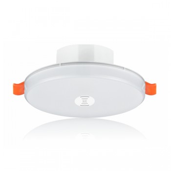 广东敏华电器有限公司_M6054-A 6W 5寸磨砂罩无边框筒灯(微波感应)M-ZFJC-E6W6054集电集控