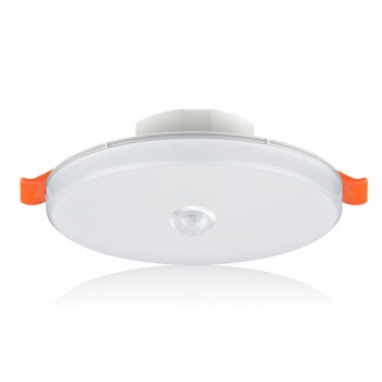 广东敏华电器有限公司_M6051  8.1W 6寸磨砂罩无边框筒灯(红外人体感应)M-ZFJC-E8.1W6051集电集控