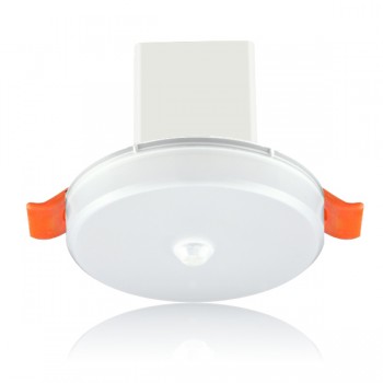 广东敏华电器有限公司_3W M6057 集电集控3寸磨砂罩无边框筒灯(红外人体感应)M-ZFJC-E3W6057