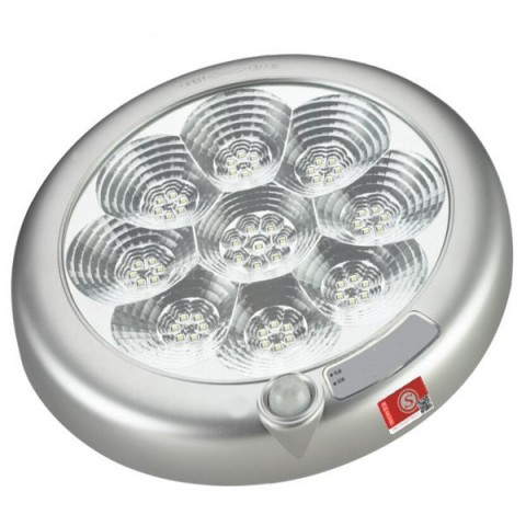 9005/9006 圆形灰色全塑防火圆盘全透灯吸顶灯N-ZLJD-E8W9005/N-ZLJD-E5W9006