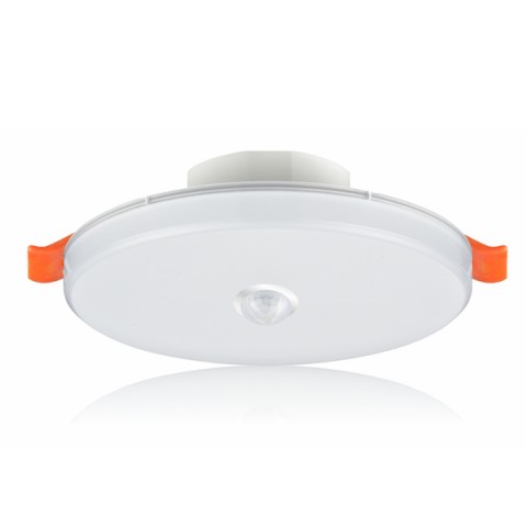 M6051  8.1W 6寸磨砂罩无边框筒灯(红外人体感应)M-ZFJC-E8.1W6051集电集控