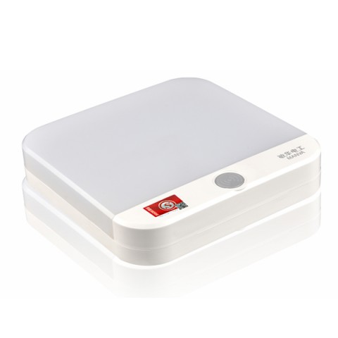 M6065/M6065-A 12W方形吸顶灯/不感应/微波感应 集电集控